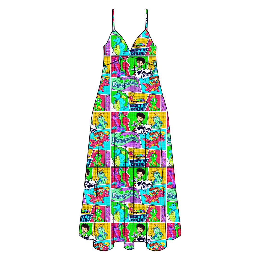 Dragon Dreams Harper Women's Low Back Dress Bamboo - Pre Order