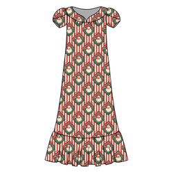 Candy Cane Lane Blanche Women's Night Dress - Bamboo - Pre Order - Christmas Special