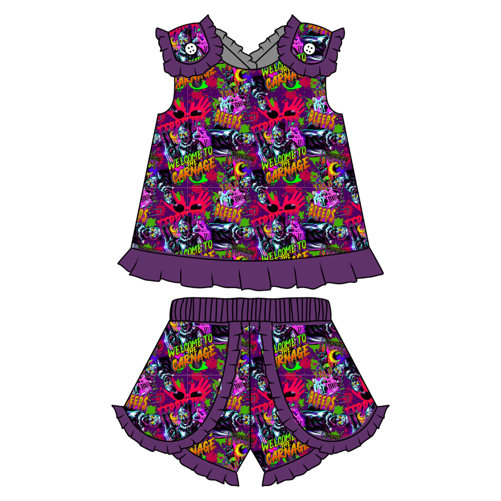 Chaos Carnival - Evie Tulip Short Set Knit - PRE ORDER