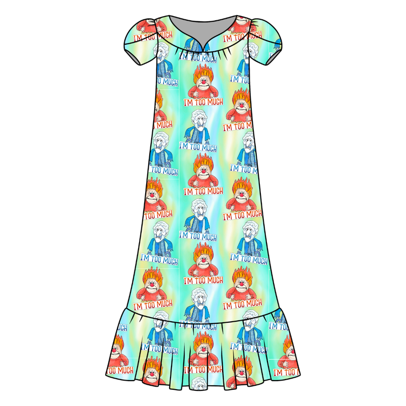 Too Much Christmas Blanche Women's Night Dress - Bamboo - Pre Order - Christmas Special
