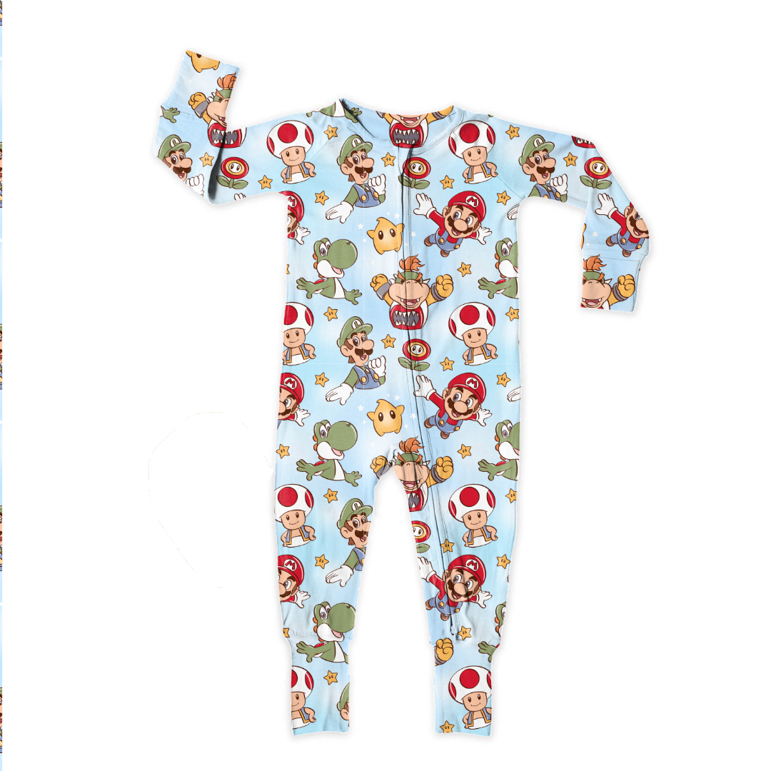 Dino Might Dreamland Long Sleeve Sleeper Bamboo - PRE ORDER