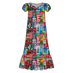 Jolly Patchwork Blanche Women's Night Dress - Bamboo - Pre Order - Christmas Special