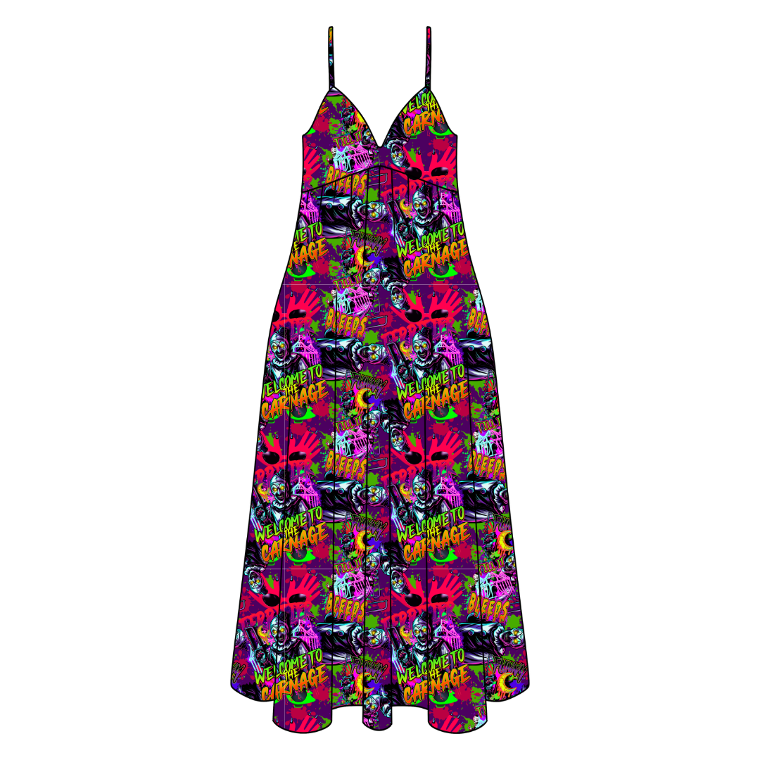Panic Playroom Harper Women's Low Back Dress Bamboo - Pre Order