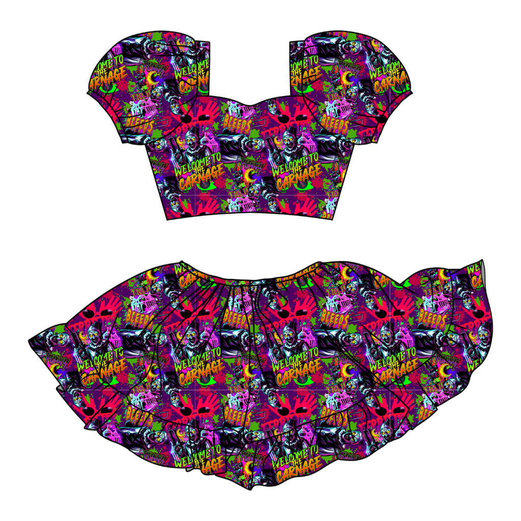 Chaos Carnival - Starlet Skirt Set Knit - PRE ORDER