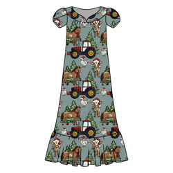 Farmhouse Christmas Blanche Women's Night Dress - Bamboo - Pre Order - Christmas Special