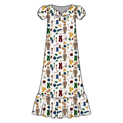 Holly & Plaid Blanche Women's Night Dress - Bamboo - Pre Order - Christmas Special
