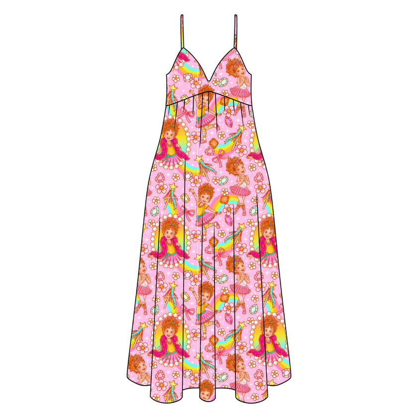 Fancy Schmancy Harper Women's Low Back Dress Bamboo - Pre Order