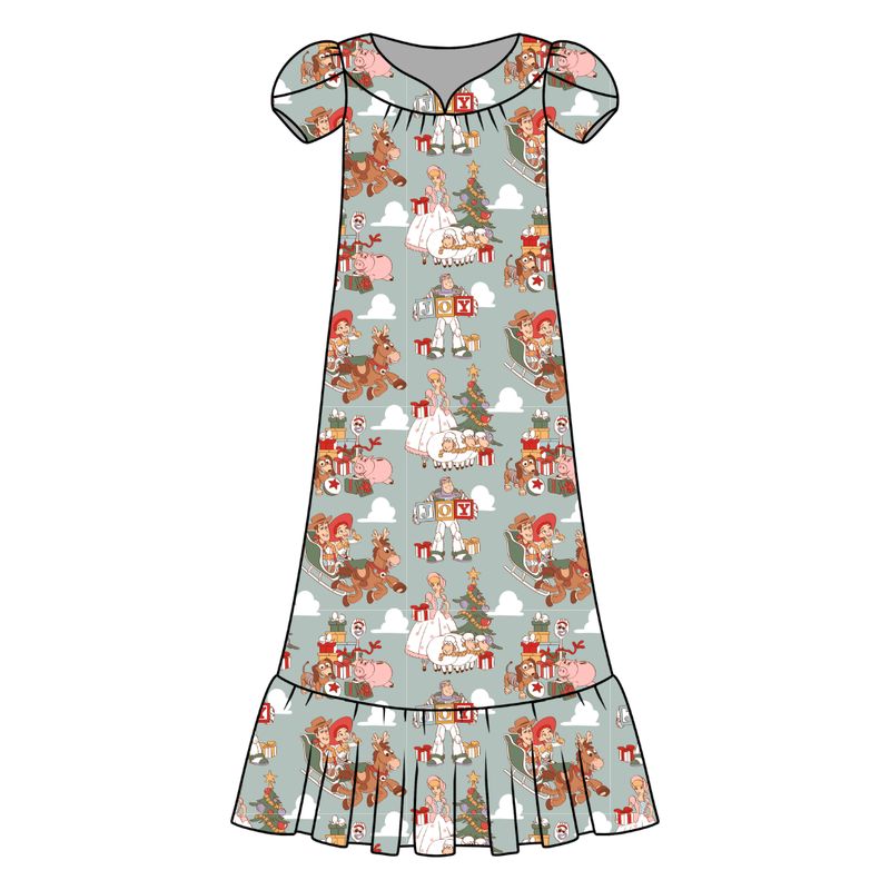 Christmas Toy Box Blanche Women's Night Dress - Bamboo - Pre Order - Christmas Special