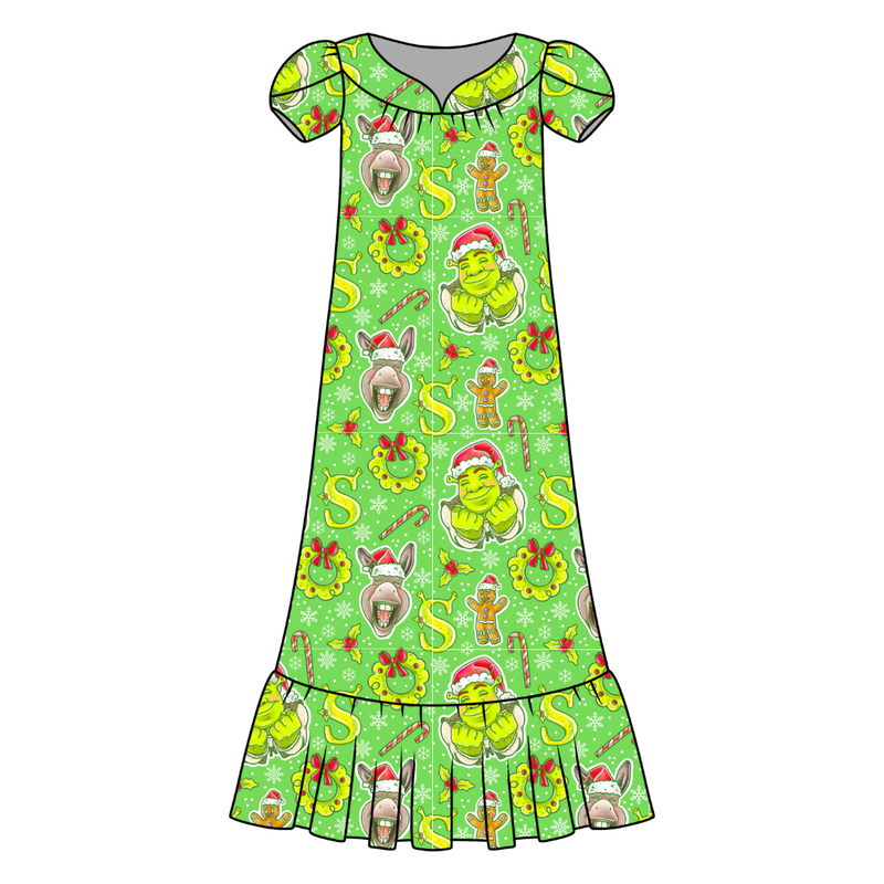 Swamp Bells Blanche Women's Night Dress - Bamboo - Pre Order - Christmas Special