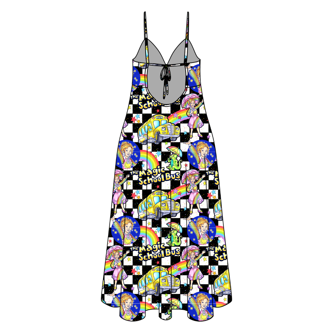 Magic School  Days Harper Women's Low Back Dress Bamboo - Pre Order