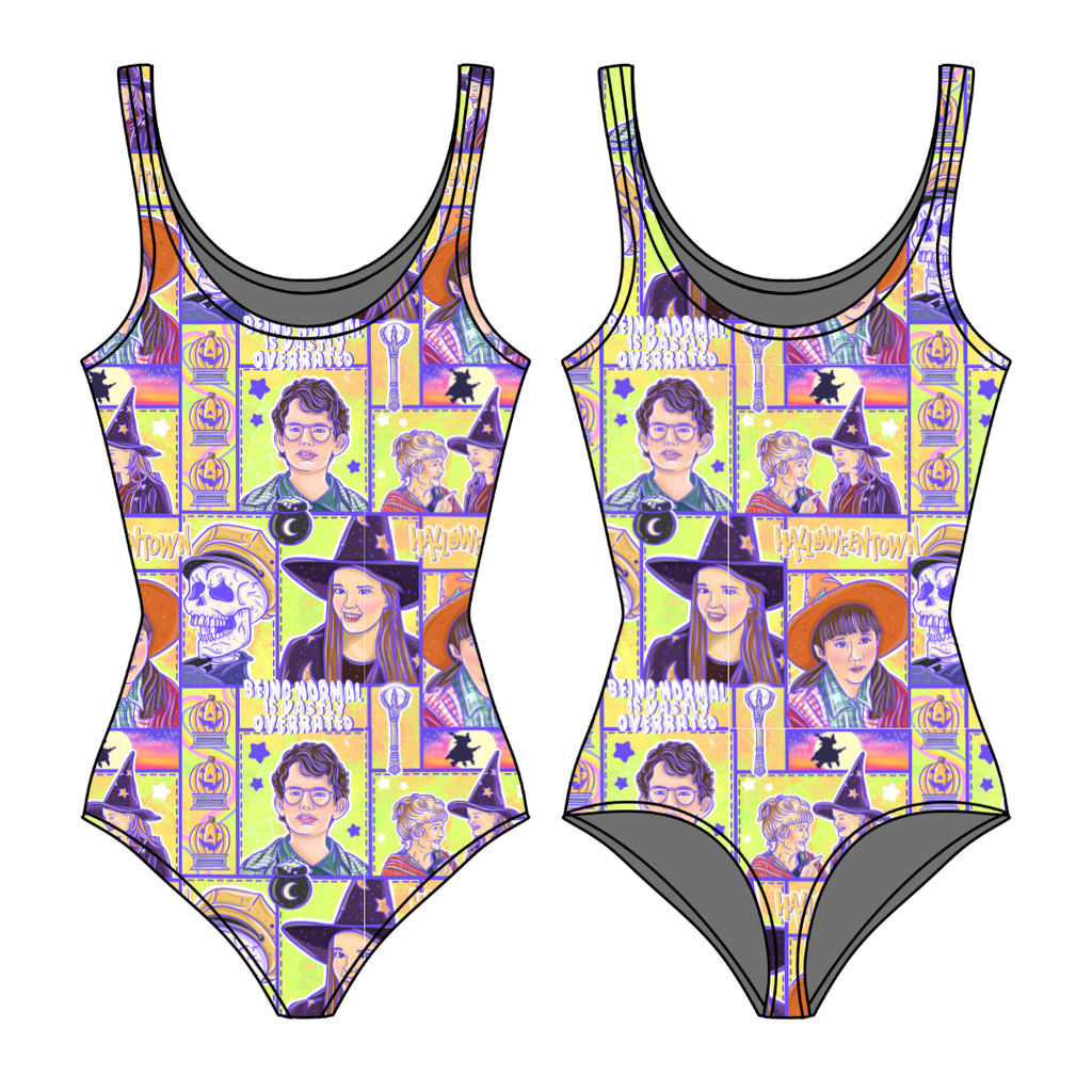 Town Of Halloween Sapphire Women's Bamboo Leotard - Pre Order