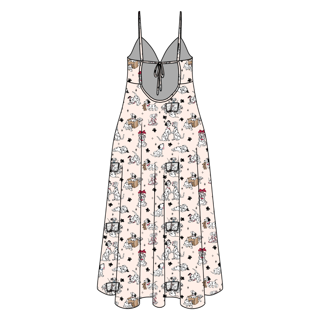 Spots & Daydreams Harper Women's Low Back Dress Bamboo - Pre Order
