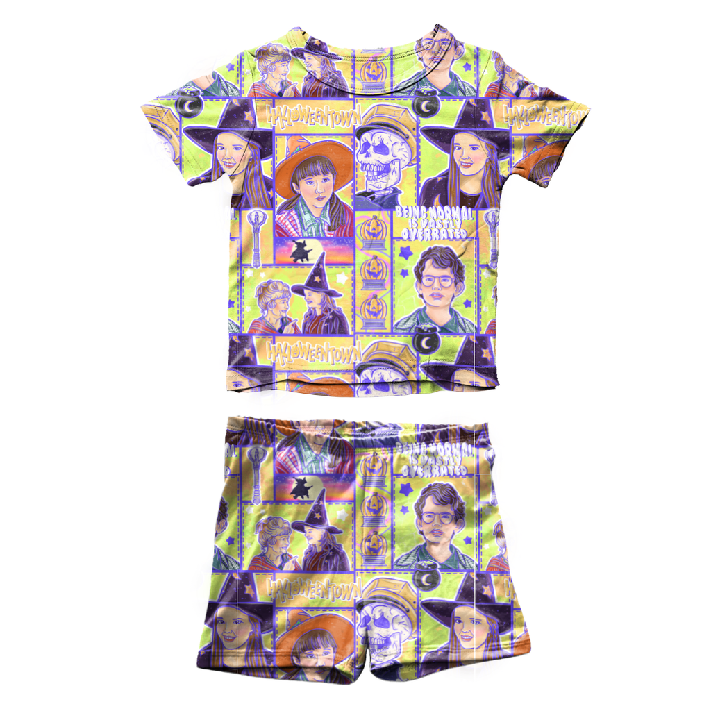 Town Of Halloween Fawn Short Sleeve Short Set Bamboo - PRE ORDER