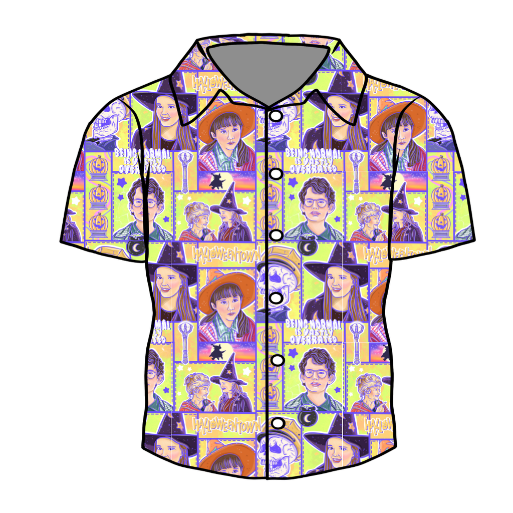 Town Of Halloween - Twilight Men's Button Down Bamboo - Pre Order