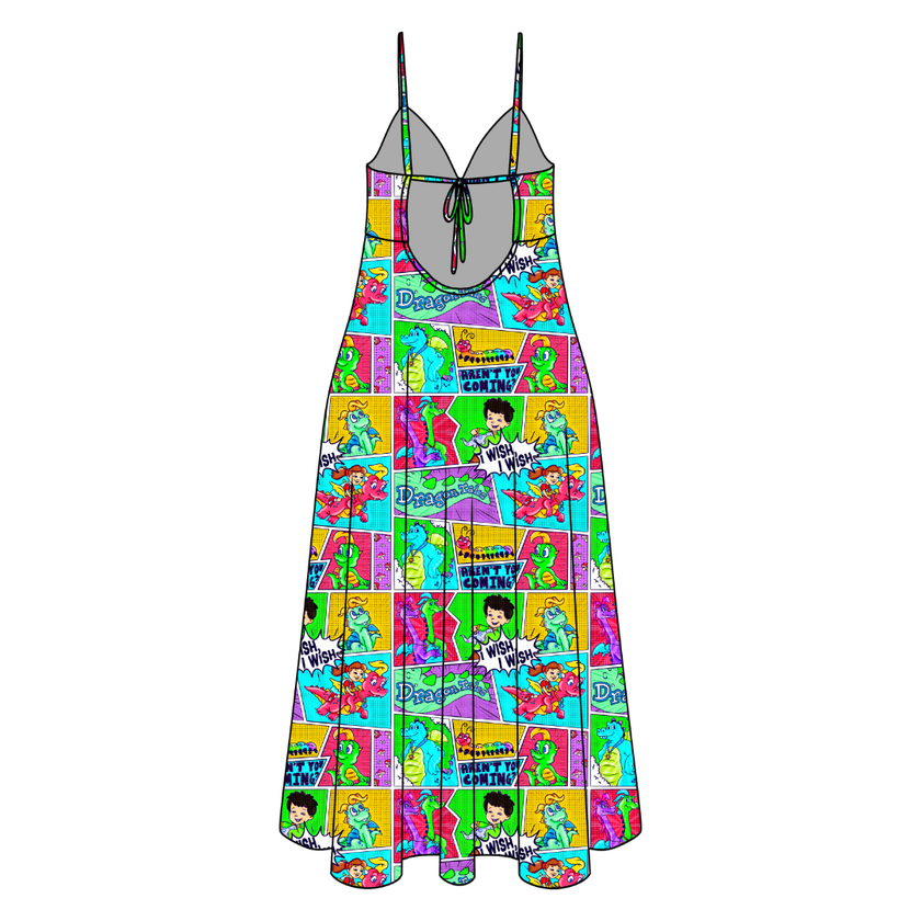 Dragon Dreams Harper Women's Low Back Dress Bamboo - Pre Order