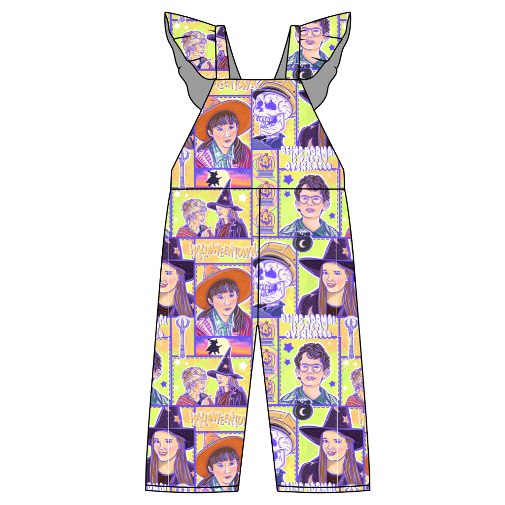 Town Of Halloween - Daisy Girl's Flutter Jumpsuit Knit - PRE ORDER