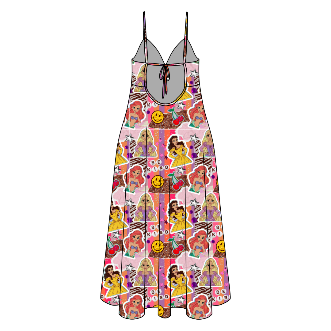 Royal Daydreams Harper Women's Low Back Dress Bamboo - Pre Order