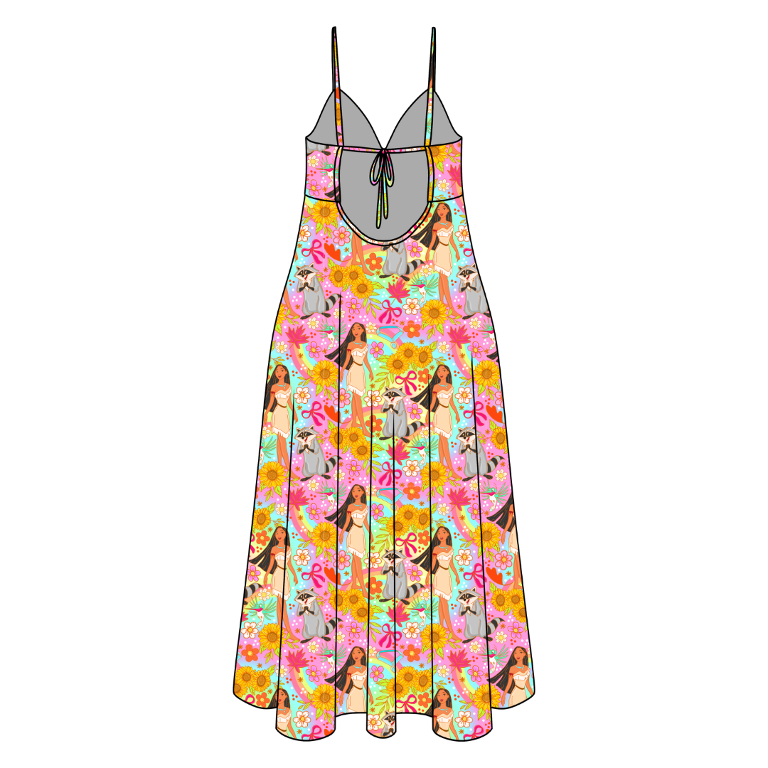 Wild & Free Harper Women's Low Back Dress Bamboo - Pre Order