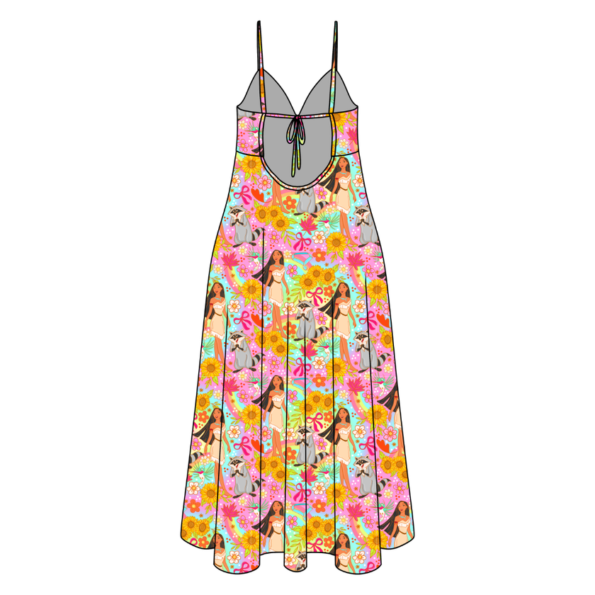 Wild & Free Harper Women's Low Back Dress Bamboo - Pre Order