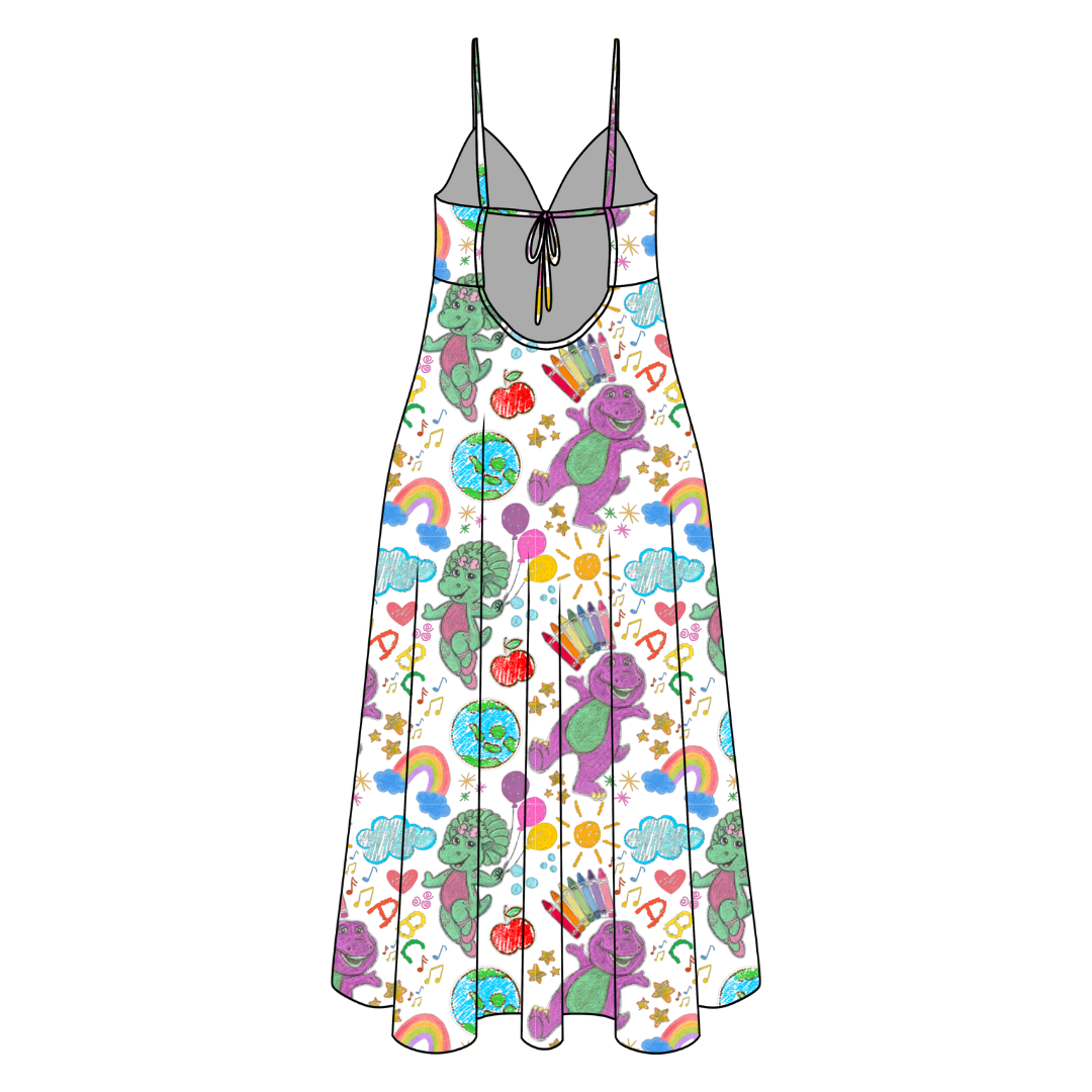 Learning is Magic Harper Women's Low Back Dress Bamboo - Pre Order