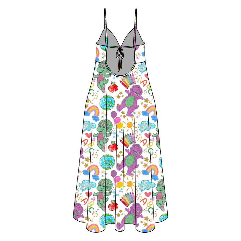 Learning is Magic Harper Women's Low Back Dress Bamboo - Pre Order
