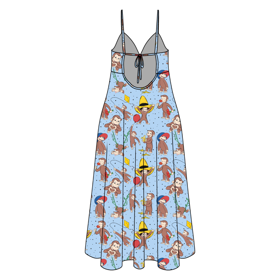 Curious Adventures Harper Women's Low Back Dress Bamboo - Pre Order