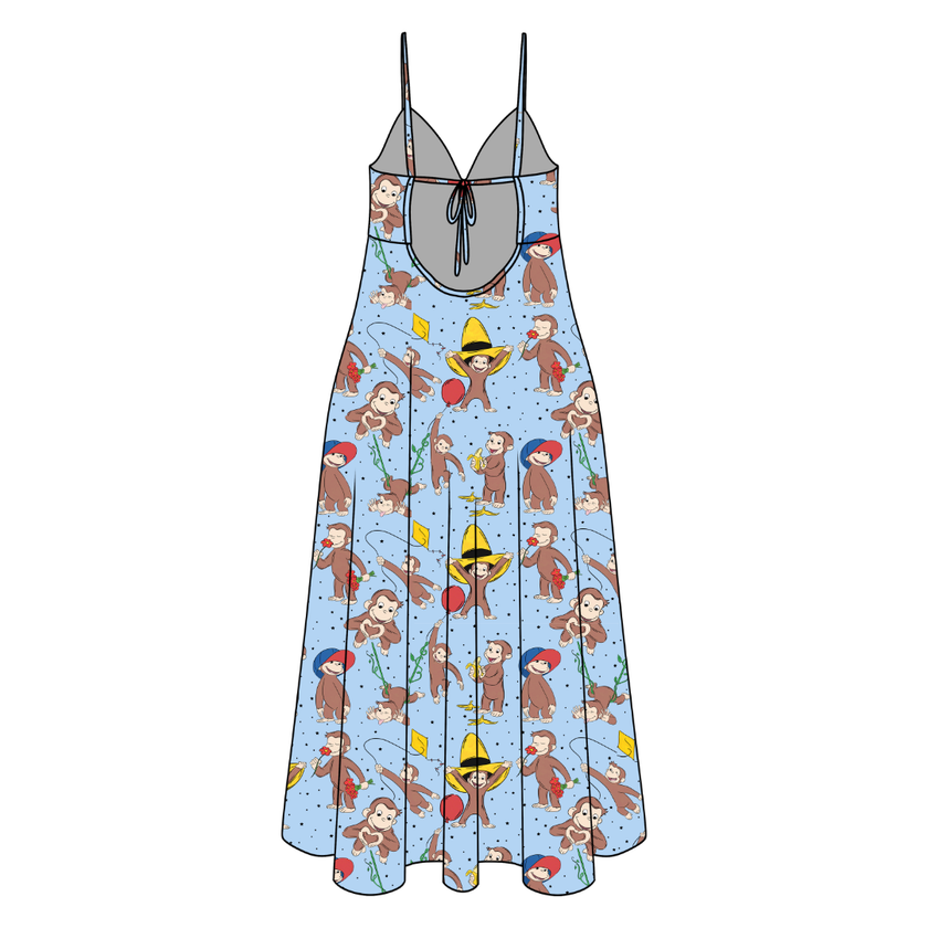Curious Adventures Harper Women's Low Back Dress Bamboo - Pre Order