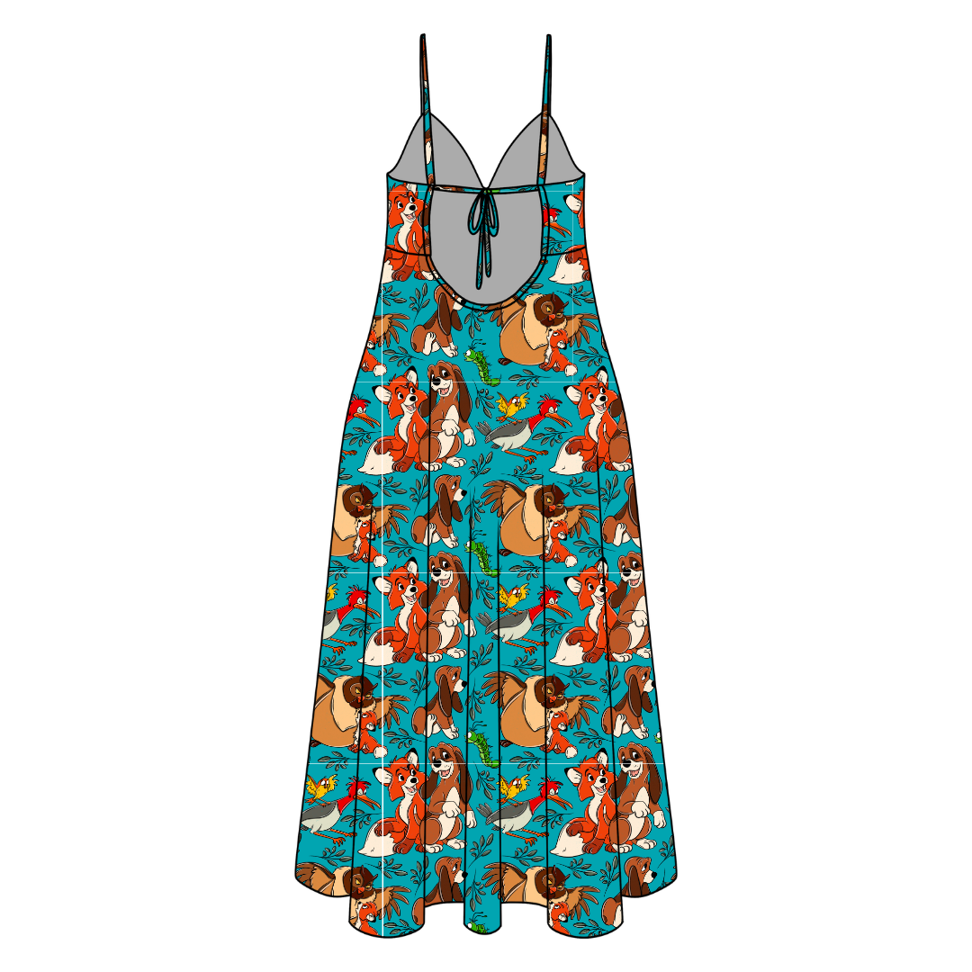 Friends Forever Harper Women's Low Back Dress Bamboo - Pre Order