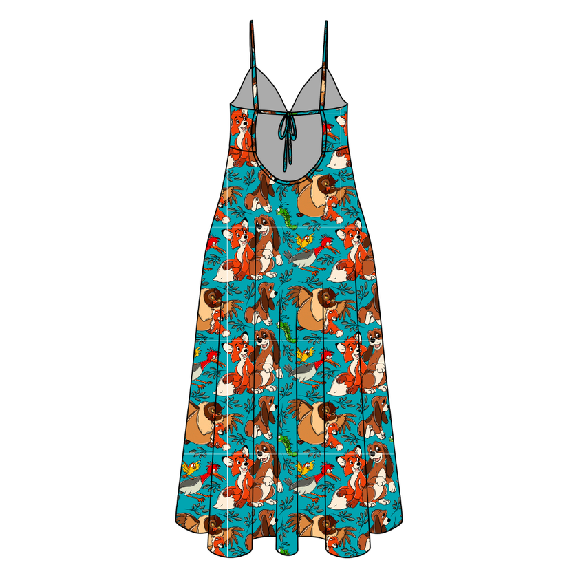 Friends Forever Harper Women's Low Back Dress Bamboo - Pre Order