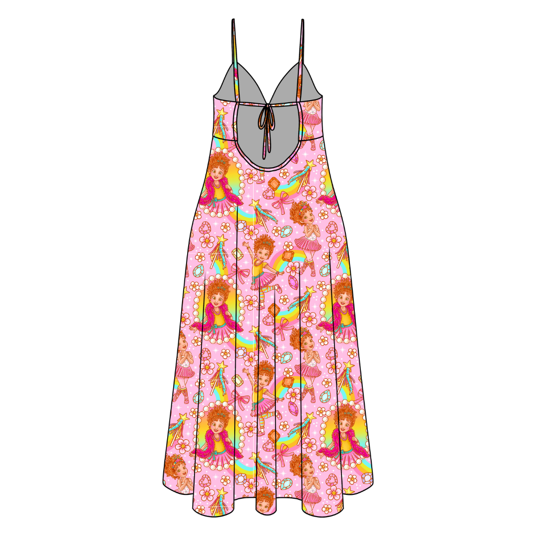 Fancy Schmancy Harper Women's Low Back Dress Bamboo - Pre Order