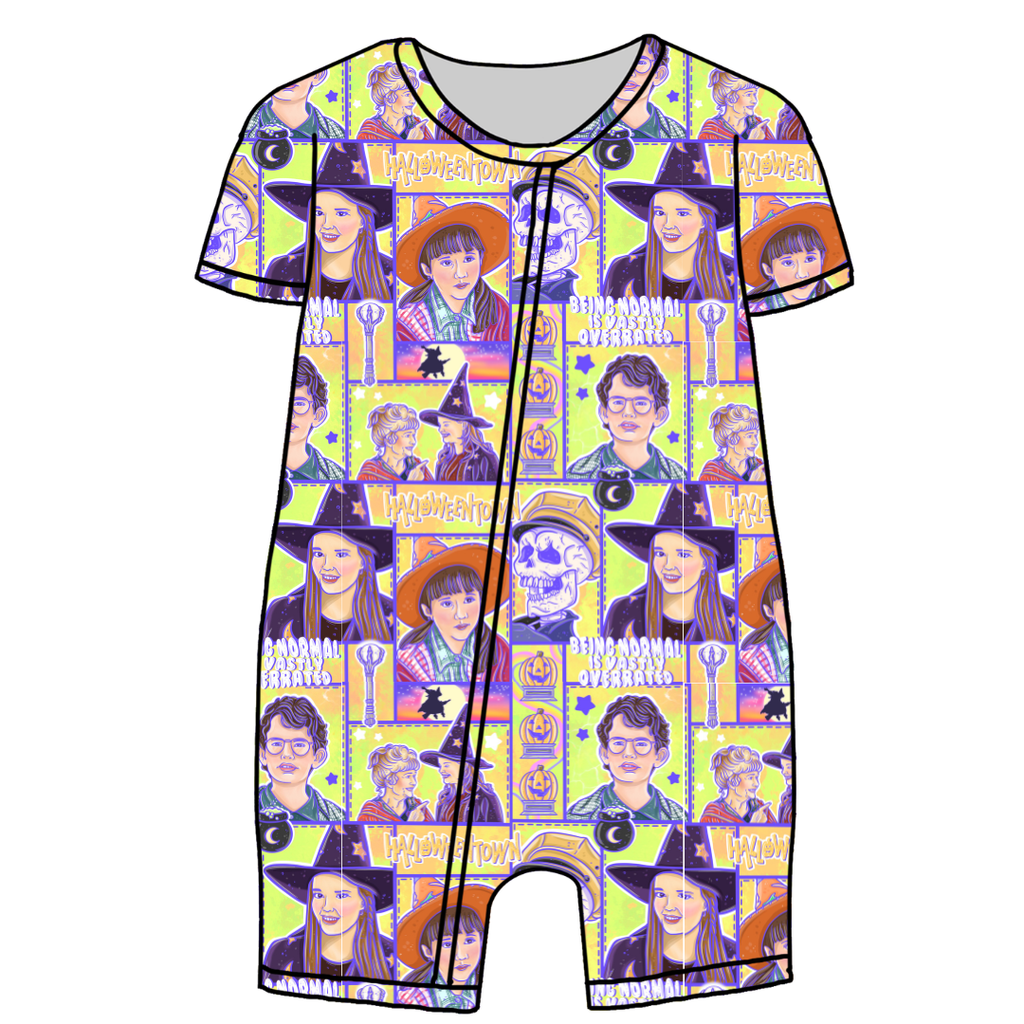 Town Of Halloween Bliss Short Sleeve Zippy Bamboo - PRE ORDER