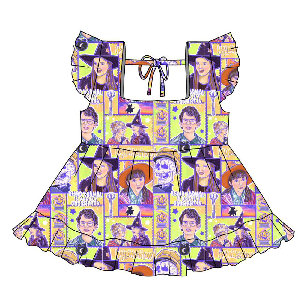 Town Of Halloween - Sadie Tie Back Ruffle Top - PRE ORDER