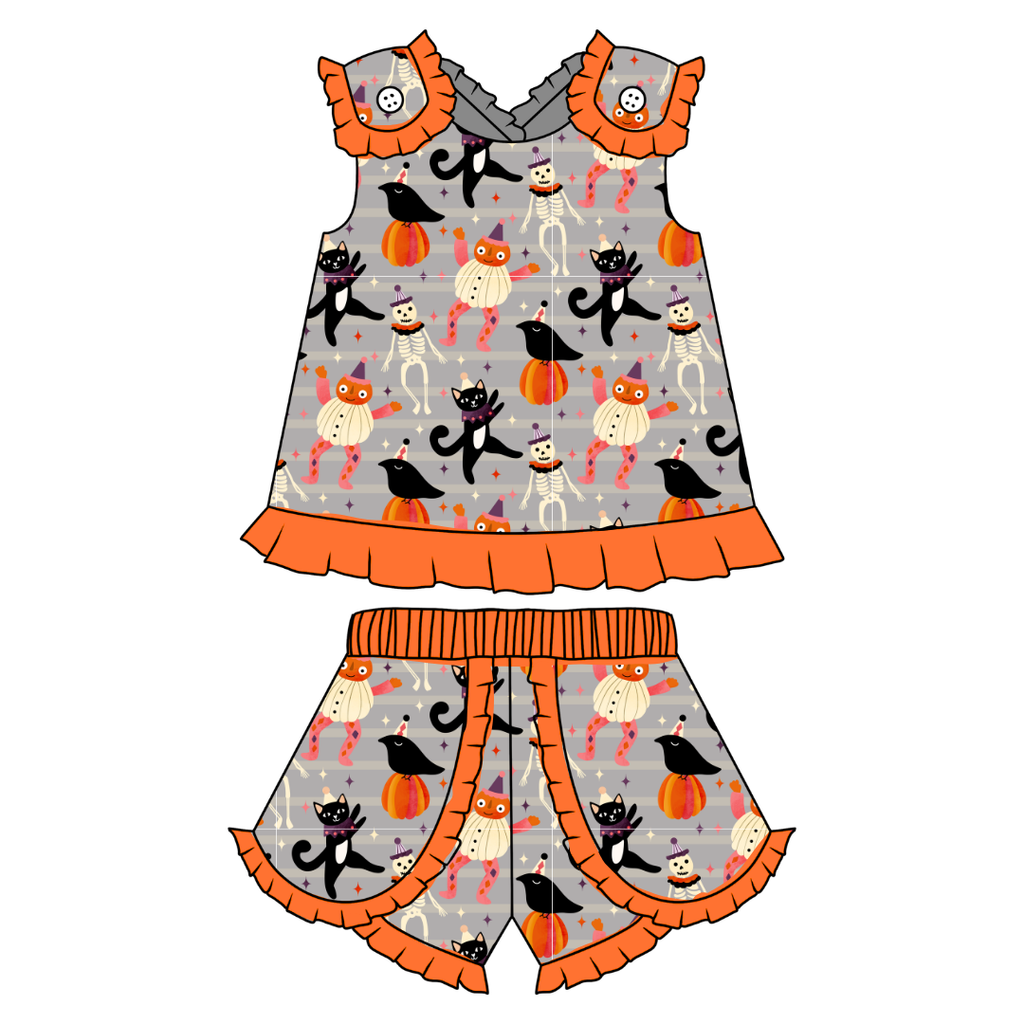 Graveyard Groove - Evie Tulip Short Set Knit - PRE ORDER