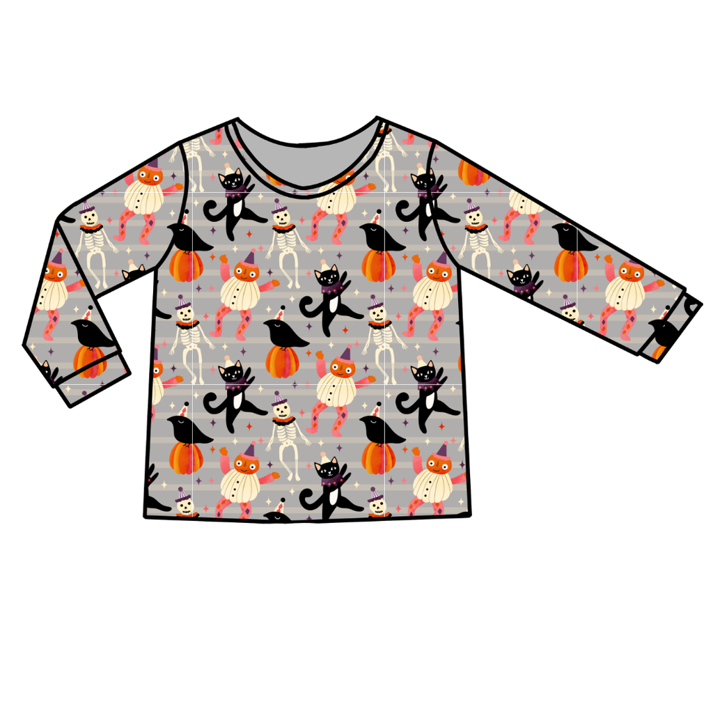 Graveyard Groove - Ruby Long Sleeve Bamboo Shirt - Pre Order