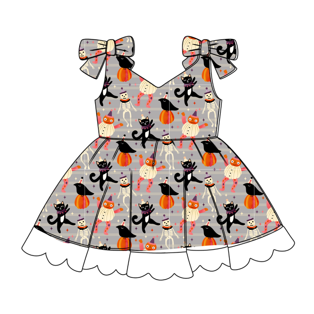 Graveyard Groove - Zoe Twirl Party Dress - PRE ORDER