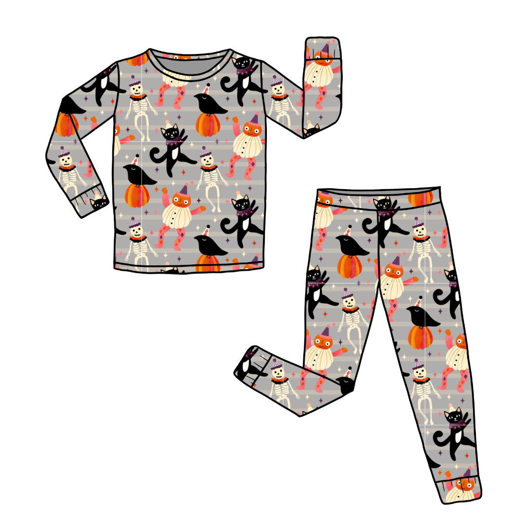 Graveyard Groove Slumber Bamboo Long Sleeve Pants Set - PRE ORDER