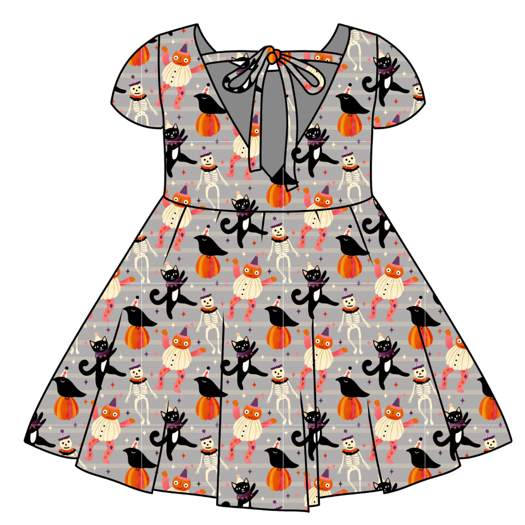 GRAVEYARD GROOVE - Honey Girl's Twirl Dress Bamboo - PRE ORDER