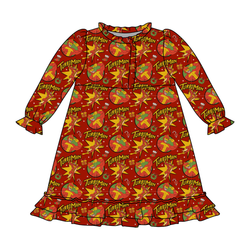 Turbo Emerald Long Sleeve Lounge Dress - Bamboo - Pre Order - Christmas Special