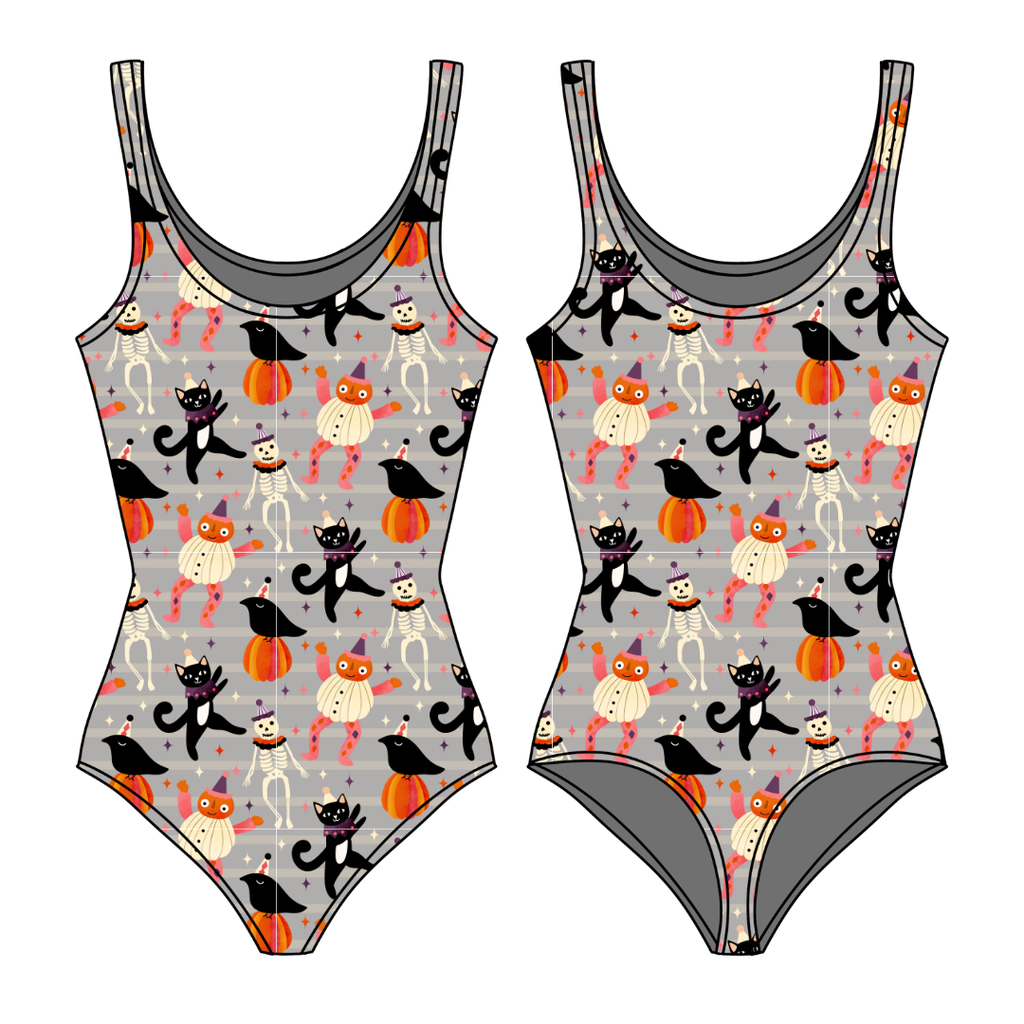 Graveyard Groove Sapphire Women's Bamboo Leotard - Pre Order