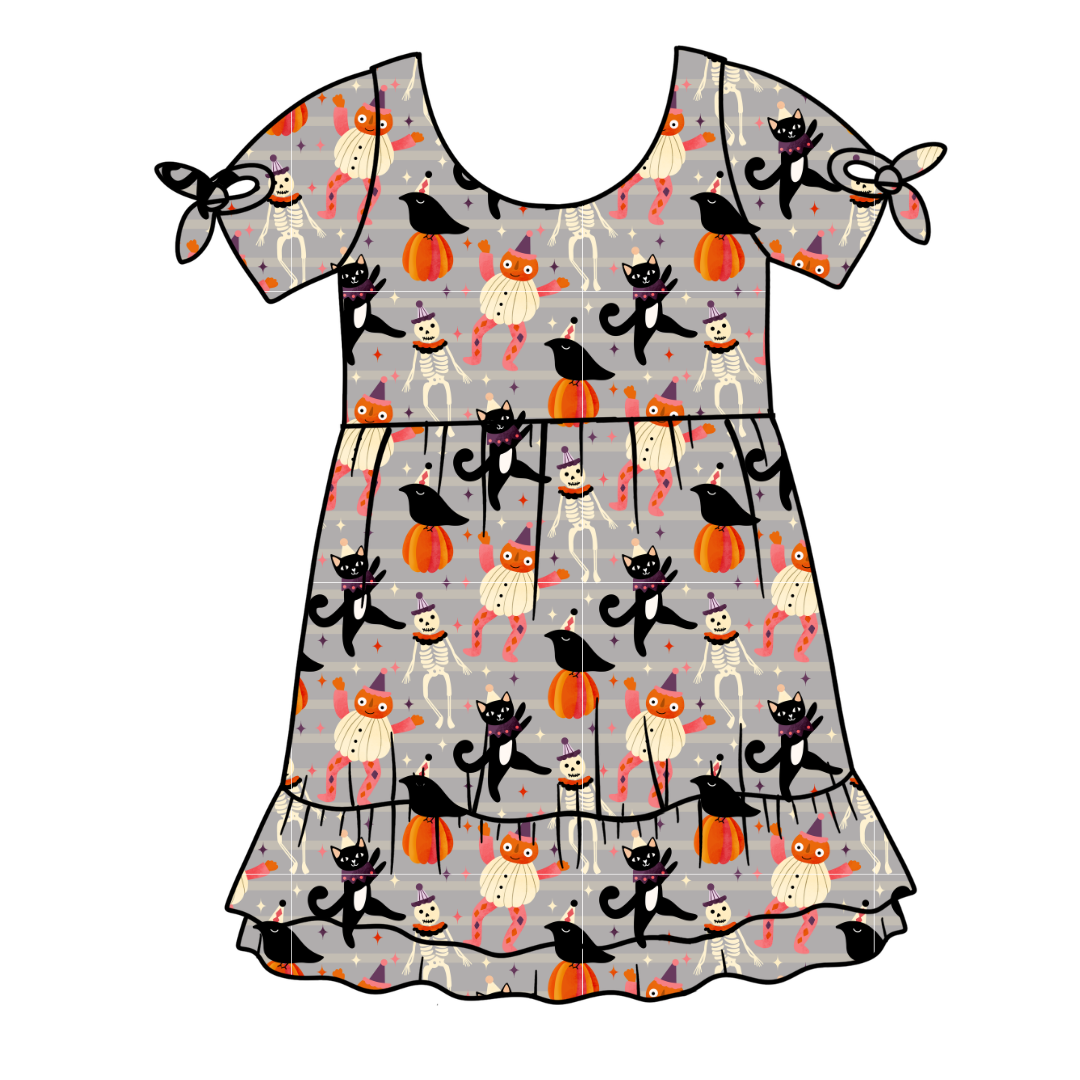 Graveyard Groove - Serenity Short Sleeve Lounge Dress - PRE ORDER