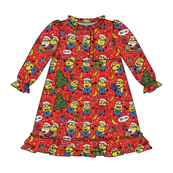 Holiday Shenanigans Emerald Long Sleeve Lounge Dress - Bamboo - Pre Order - Christmas Special