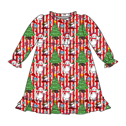 Falala Care Emerald Long Sleeve Lounge Dress - Bamboo - Pre Order - Christmas Special
