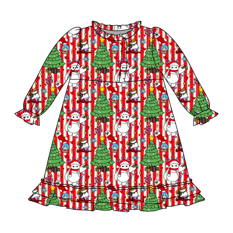 Falala Care Emerald Long Sleeve Lounge Dress - Bamboo - Pre Order - Christmas Special