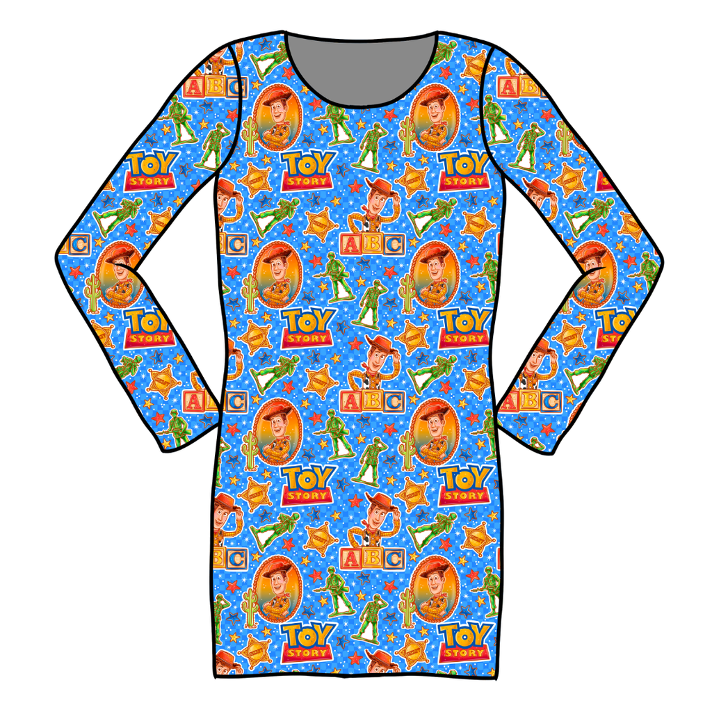 Andy's Toys - Abby Long Sleeve Dress Ribbed - PRE ORDER
