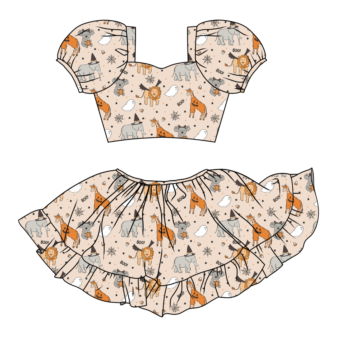Boo At The Zoo - Starlet Skirt Set Knit - PRE ORDER