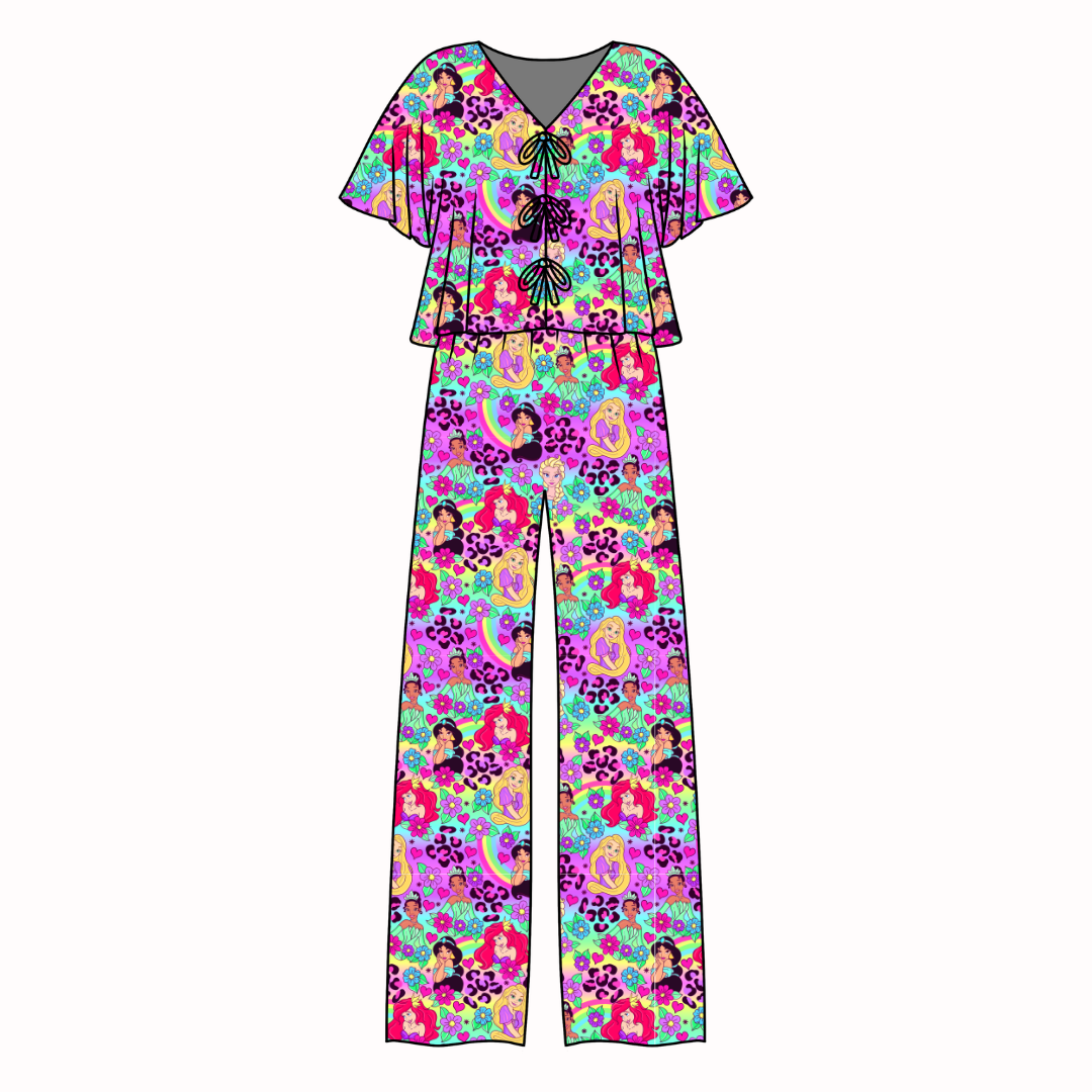 Dream Girl Era Lollipop Women's Front Tie Set Bamboo - Pre Order