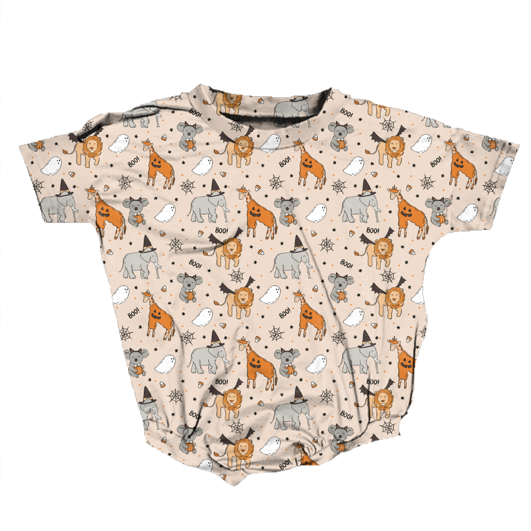 Boo At The Zoo Opal Short Sleeve Bubble Bamboo - PRE ORDER