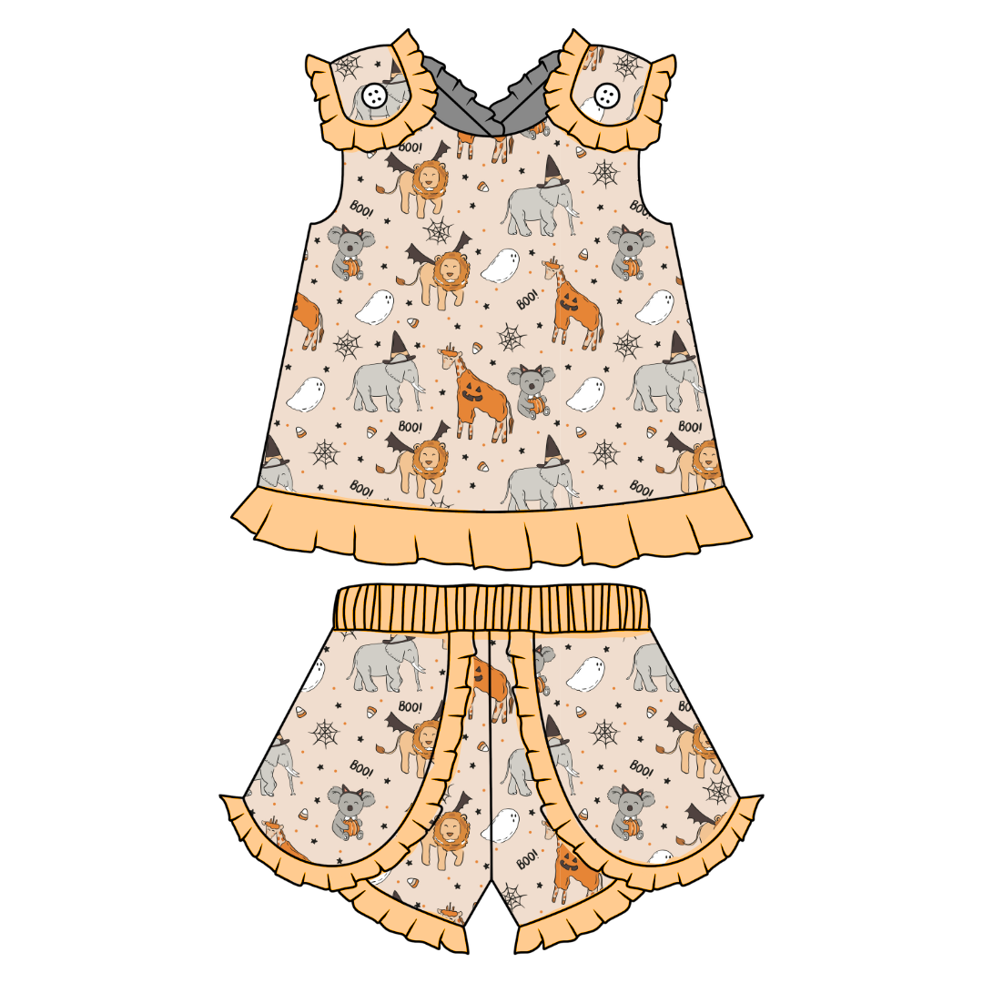 Boo At The Zoo - Evie Tulip Short Set Knit - PRE ORDER