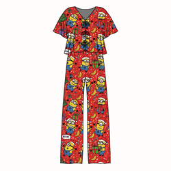 Holiday Shenanigans Lollipop Women's Front Tie Pants Set - Bamboo - Pre Order - Christmas Special