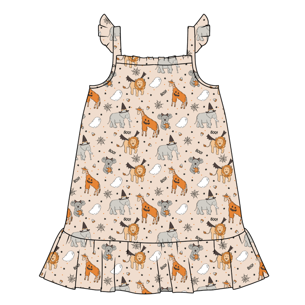 Boo At The Zoo Honey Bamboo Sleeveless Nightgown - PRE ORDER